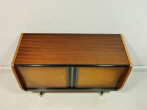 Image 1 of Buffet vintage, années 60, Allemagne - Placage noyer & bouleau