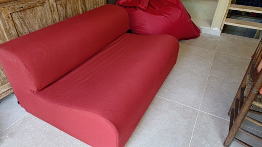 2 divani Bobo Arflex – 2 zitsbanken, Plastic, Textile