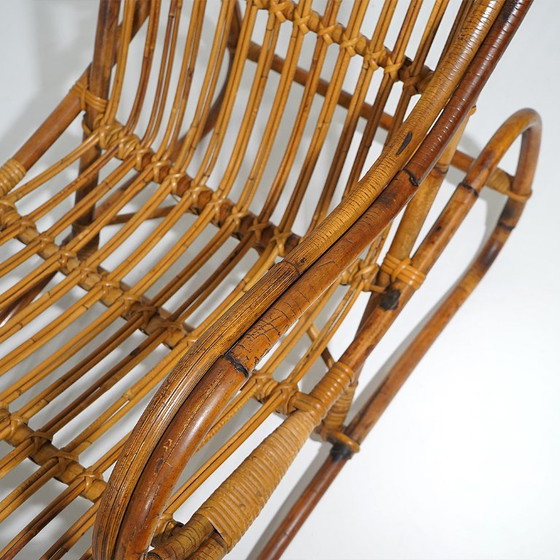 Rattan Sessel, 1950er Jahre (photo 10 of 12)