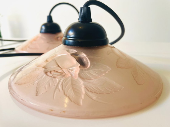 Image 1 of Ensemble de lampes Art déco signées Muller Frères Luneville (vers 1925)