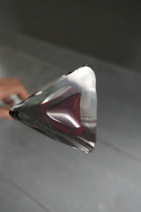 Image 1 of Vintage Lux Glass vaas Oostenrijk jaren '50