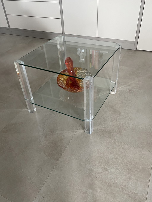 Table d'appoint de luxe en verre + Chaise de bureau design