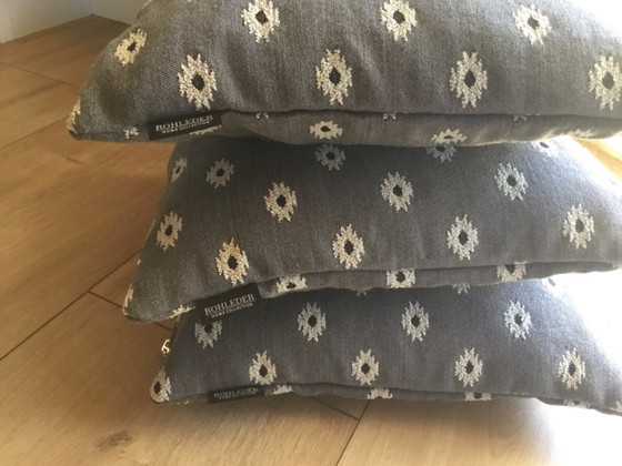 Set di 3 cuscini in cuoio grezzo, collezione Home Edelweiss, 40x40 cm – Rohleder, Textile (photo 8 of 8)