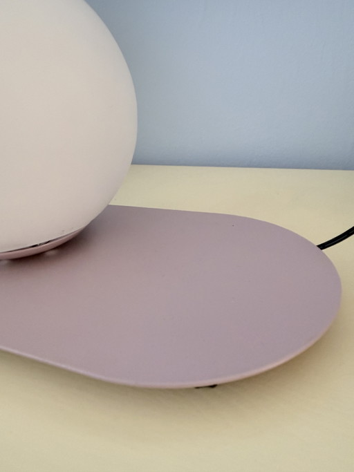 Vintage globe lamp on a plateau