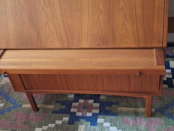 Image 1 of Scrivania Secretaire Berhard Pedersen in teak, Danimarca anni '60