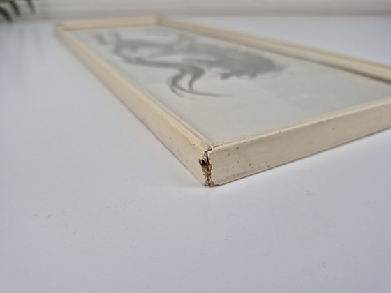 Stampa/disegno vintage Cocky di un cavallo stilizzato., Dipinti e disegni, Carta, Legno, Nero (foto 5 di 6)