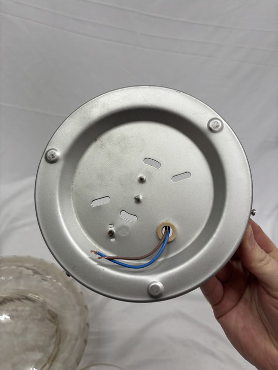 Image 1 of Vintage Mid-Century Modern ceiling lamp starburst effect