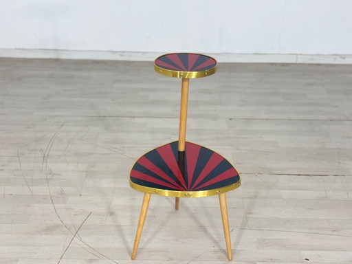 Tavolo a forma di rene, portavasi, tavolino laterale, contenitore in stile moderno di metà secolo