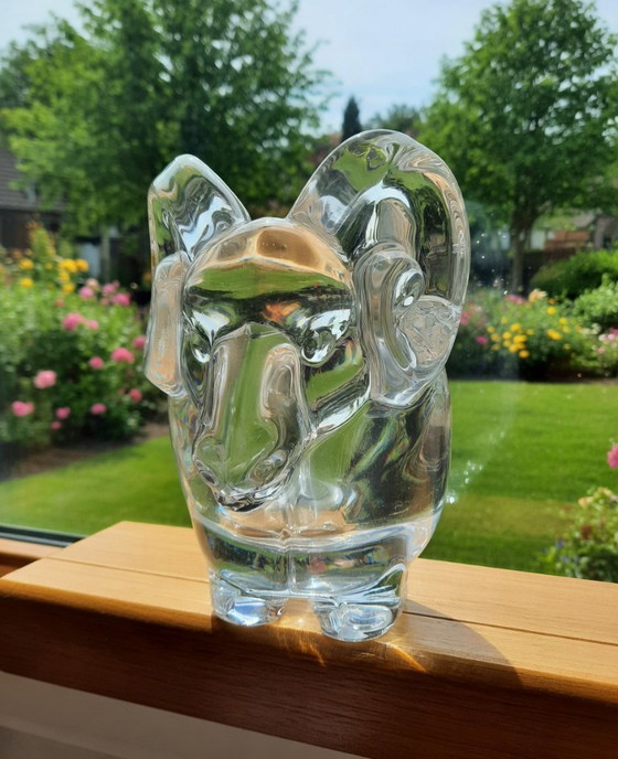 Image 1 of Bélier Cristal – Vannes Le Chatel France Années 1970 (18 x 12 x 9 cm)