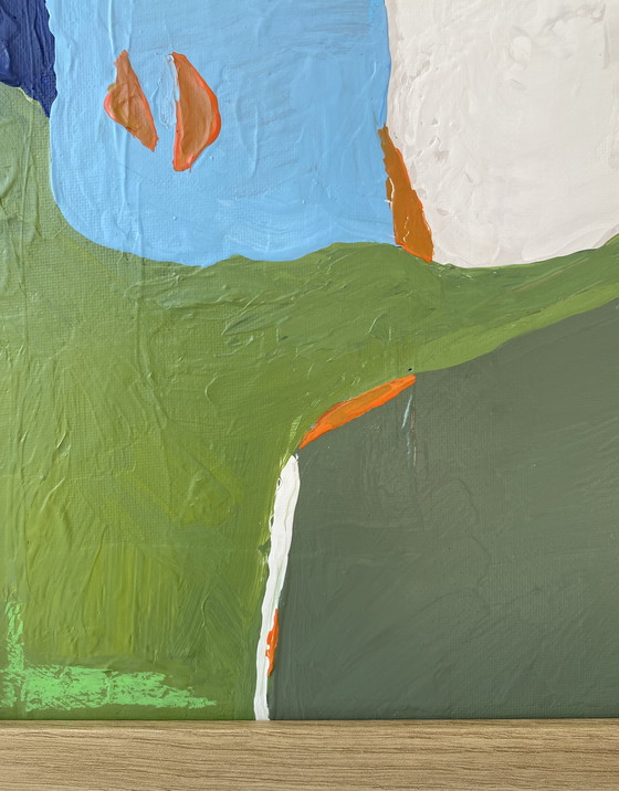 Image 1 of Peinture abstraite 30 x 40 cm avec cadre