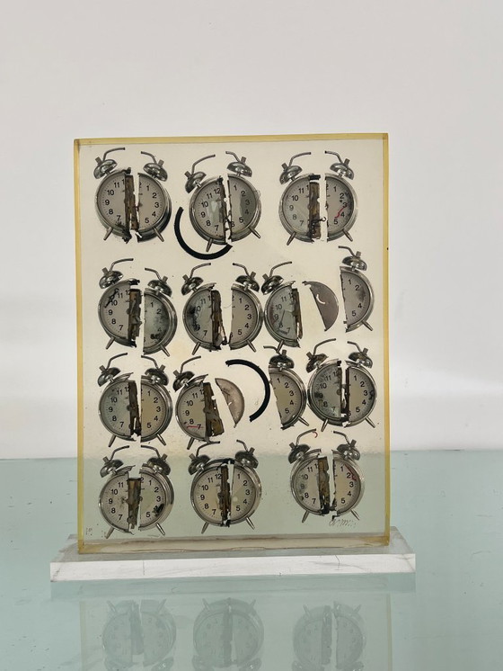 Image 1 of Fenandez ARMAN - Sculpture, Untitled (Alarm Clocks) - 43 cm - Resin - 2000