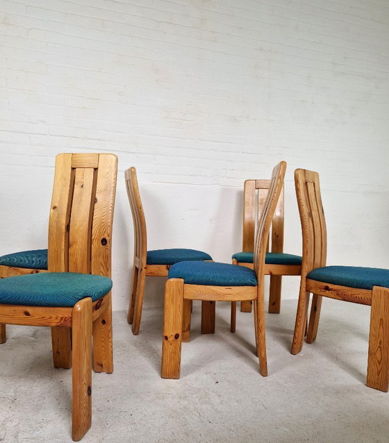 Image 1 of Set of 6 Vintage Danish dining chairs