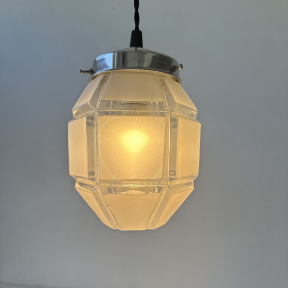 Image 1 of Paar alte Vintage Sechseckige Hängeleuchten