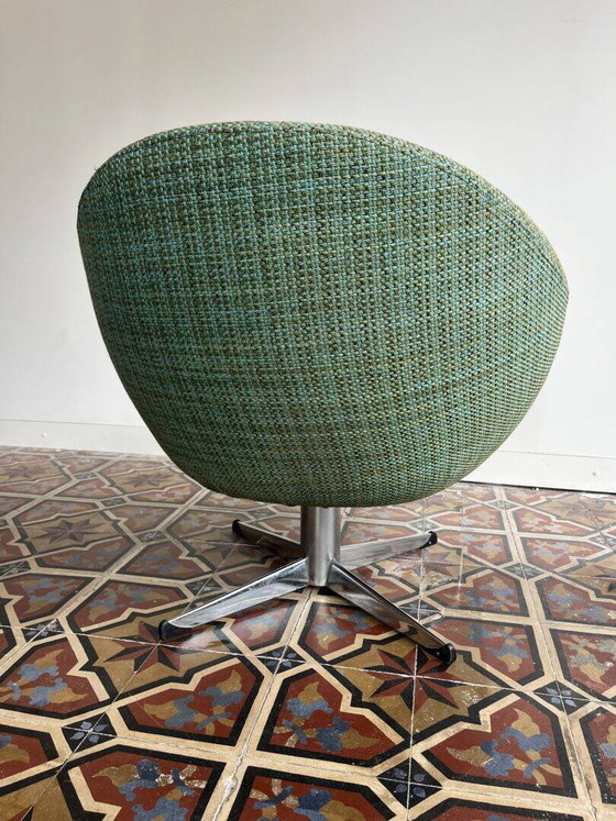 Vintage draaibare fauteuil, Metakor ('70s, België) – Wool, Cotton (photo 6 of 10)