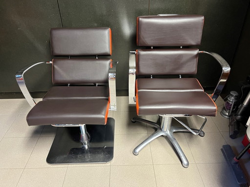 Leather Vintage Chairs Barbershop