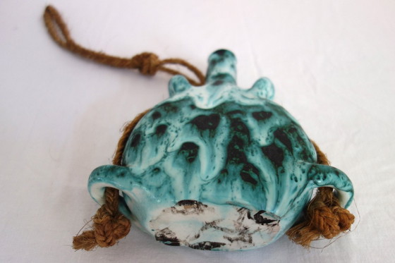 Image 1 of Fiaschetta in ceramica Fat Lava arte popolare Francia anni '50