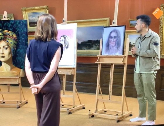 Image 1 of Schilderij Monic Hendrickx (Sterren op het doek)