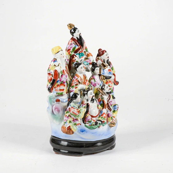 Mid-20th Century Oriental Chinese Porcelain Ceramic Figurine Sculpture (photo 6 of 8)