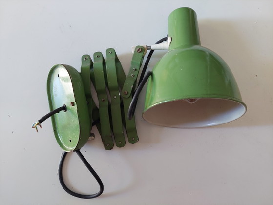 Image 1 of 1940'S Industrial Scissor Wall Light.