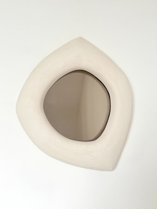 Miroir en céramique contemporain français, « Infinito » de Renzo Maar