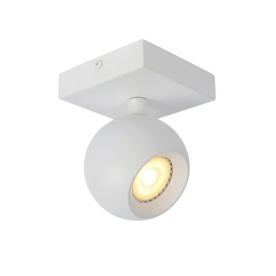 Lucide FAVORI ceiling spotlight 1xGU10 white metal, Spot lights (photo 3 of 3)