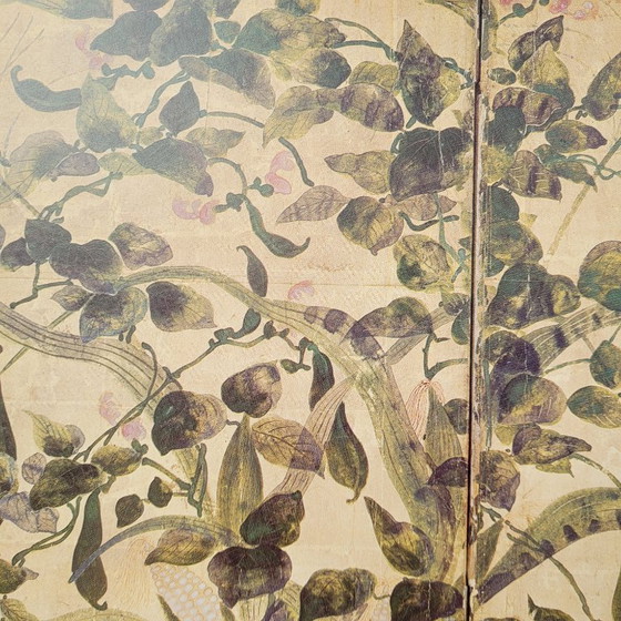 Image 1 of Afdruk op papier, fragment van “Zomer- en herfstbloemen”, Tawaraya Sōtatsu, Rimpa-school, jaren 90 - Japan