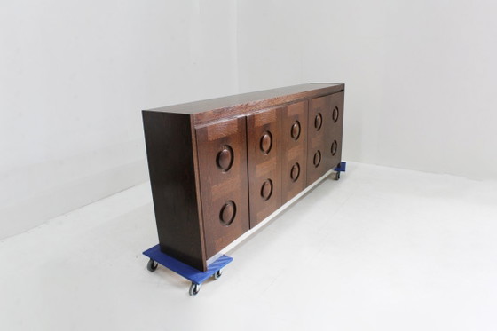 Vintage Brutalist Sideboard 1970s – Wood (photo 3 of 13)