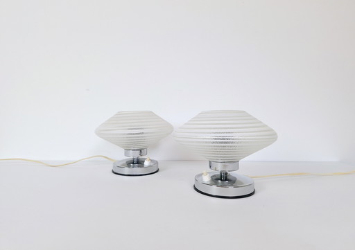 Set of 2 Vintage Night Lights / Bedside Lamps / Night Lamps / Retro Light / Artdeco Lamps / Made in Yugoslavia