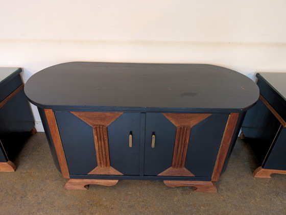 Image 1 of TV cabinet with matching (bedside) tables
