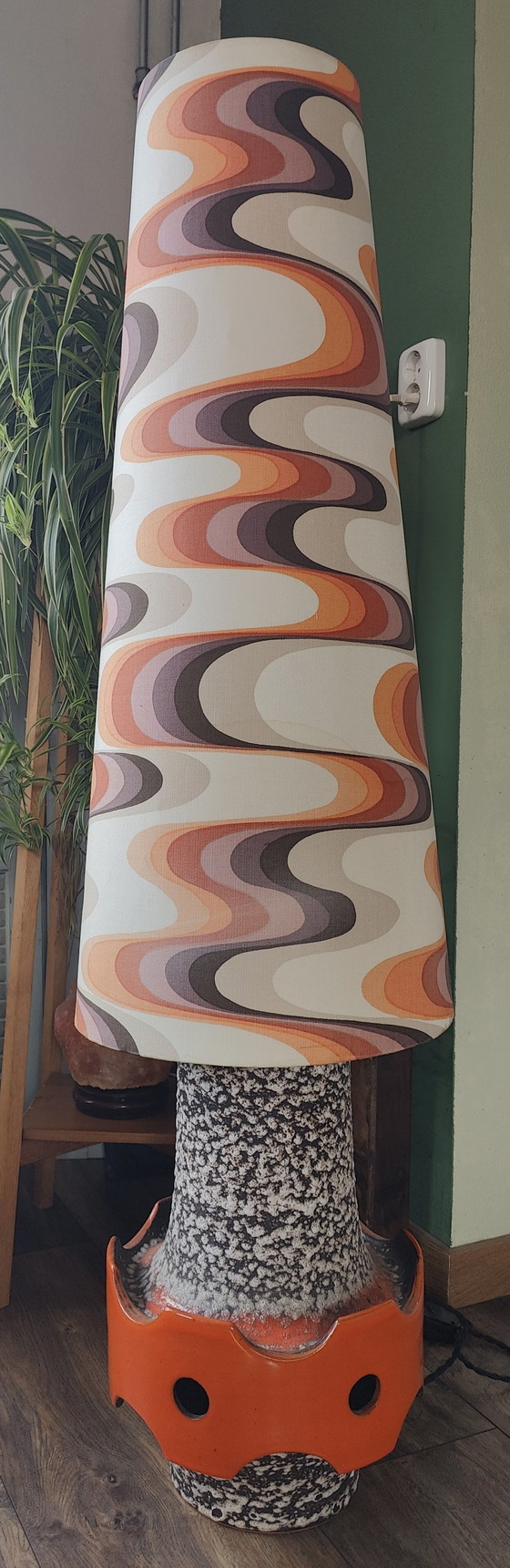 Image 1 of Retro/vintage Fat Lava ceramic floor lamp