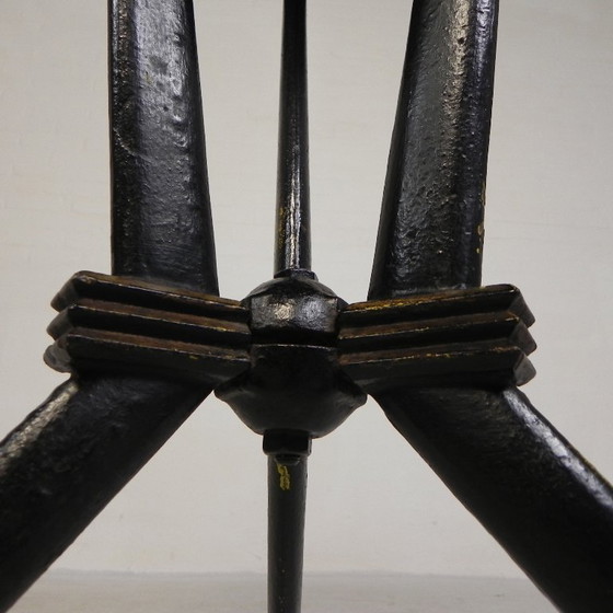 Image 1 of Bistro table with Bakelite top Berc Antoine Paris, 1950s