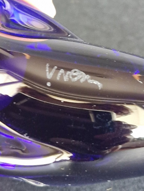 Image 1 of Par de figuras de animales de cristal de Murano - Nason