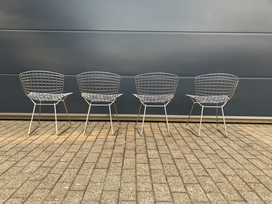 Image 1 of 4x original Knoll Bertoia Side Chairs Chrom im Top Zustand!