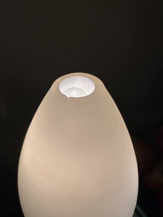 Image 1 of 🌙 Vintage HEMA table lamp – wood, frosted glass & metal | atmospheric retro design lamp