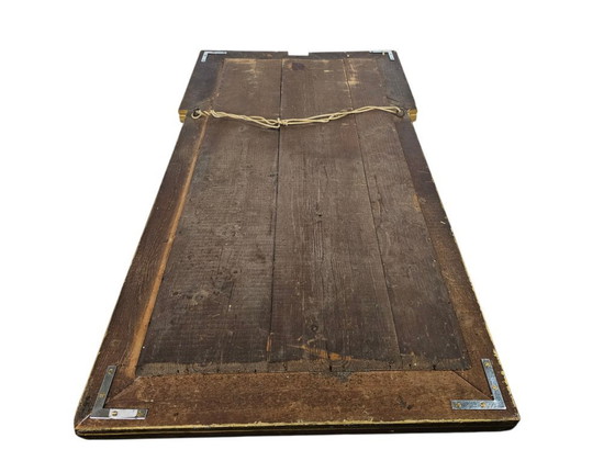 Image 1 of Art Deco - Tabernacle mirror - gilded - faceted glass - 19th century