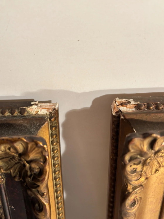 Pair of 20th Century Classical Oil Miniatures on Cardboard, Paintings & Drawings (photo 9 of 10)