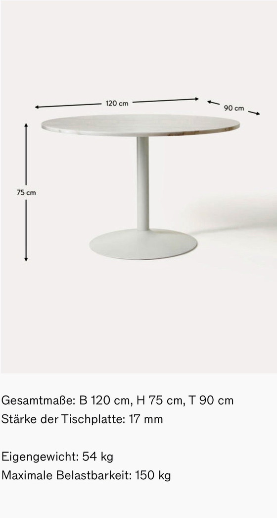Image 1 of Westwing ovale eettafel, hoge kwaliteit
