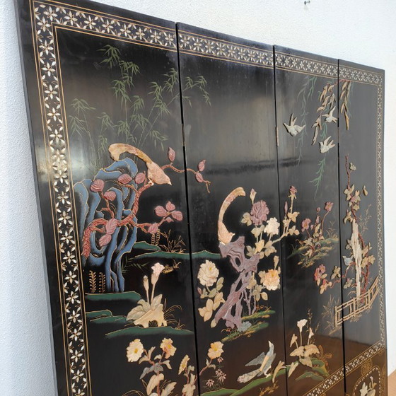 Image 1 of Paravento antico cinese, stile cineseria