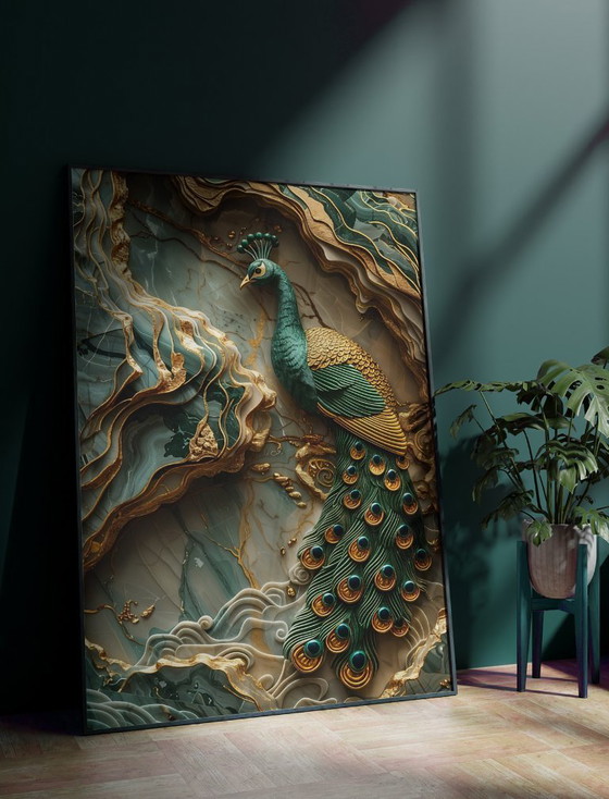 Image 1 of Acrylic Glass Artwork | 180 x 120 cm | Depthwave #10 (Ori, 1983)
