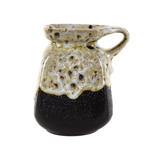 Ceramic vase with a handle, Danish design, 1960s, made in Denmark