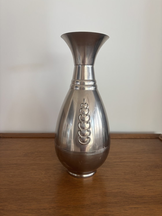 Vaso Art Déco antico di RIO Tiel (Daalderop) – Vasi, Metal (photo 3 of 10)