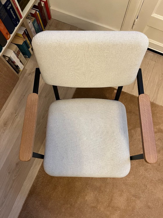 Image 1 of Silla Studio HENK Co con reposabrazos negro