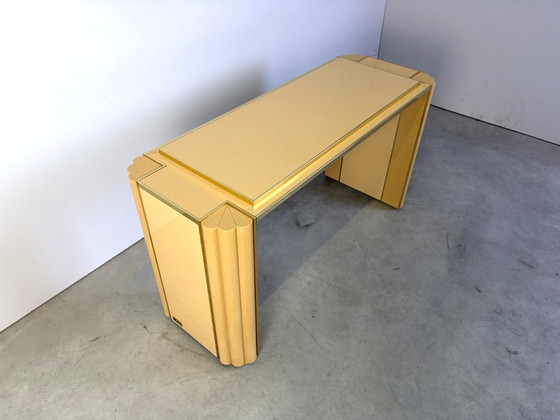 Consolle laccata di Alain Delon per Maison Jansen, anni '70 – Console, Metallo, Legno (photo 6 of 10)