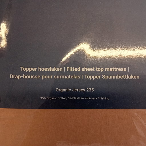 Lenzuolo con angoli elasticizzati Auping color cipria 180 x 210 cm