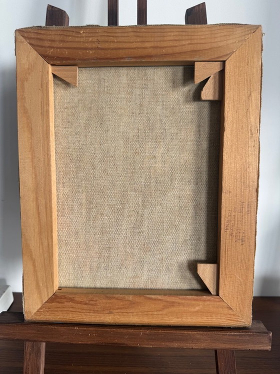 Antique painting, oil on canvas, signed – Paintings & Drawings, Wood (photo 5 of 10)