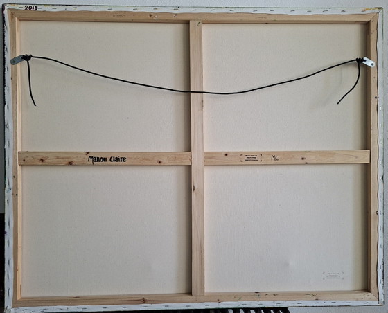 Manou Claire - Green Village – Gemälde & Zeichnungen, Wood, Canvas (photo 7 of 7)