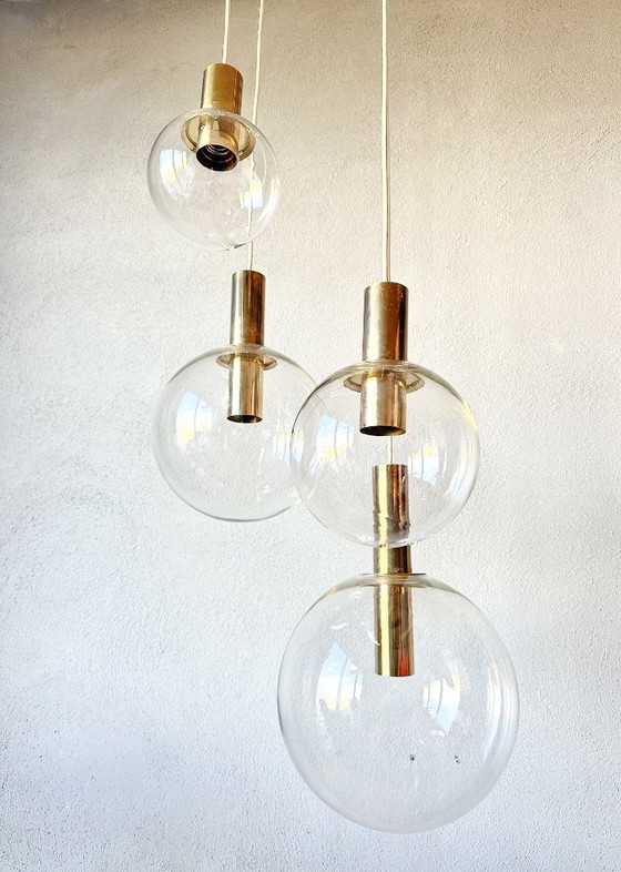 Vintage Glashütte Limburg Cascade Lamp – Pendant lamps, Metal (photo 12 of 15)