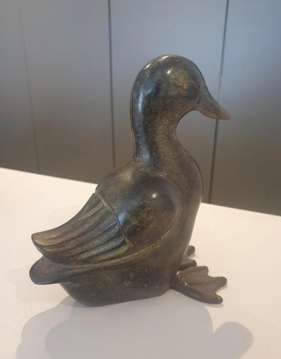 Image 1 of Statue di anatre in bronzo, stile Art Déco