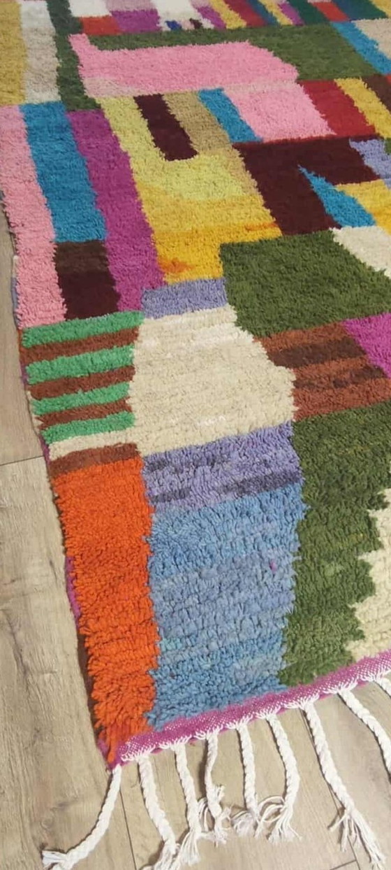 Image 1 of Tapis berbère 295 x 200 Boho tapis en laine neuve marocain