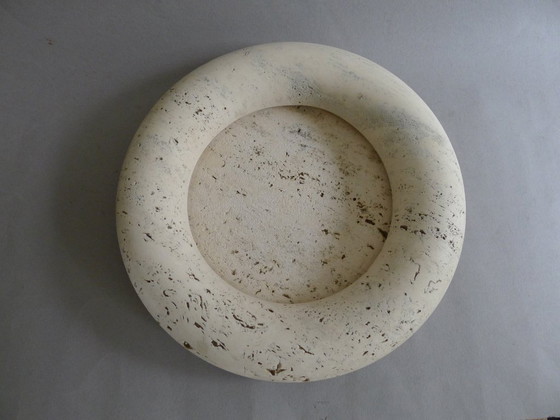 Image 1 of Carrara Traventin Schale Design Alessandro Giusti/ Egidio Di Rosa UP&UP 70s